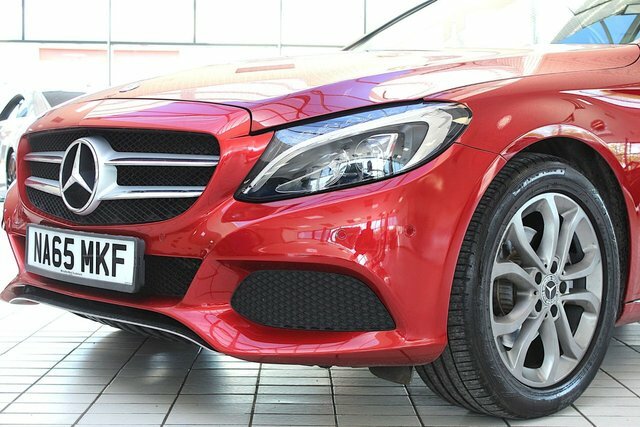 Mercedes-Benz C Class 2.0 C200 Sport Saloon 7G-tronic Euro 6 Red #2