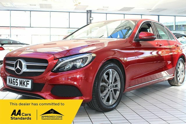 Mercedes-Benz C Class 2.0 C200 Sport Saloon 7G-tronic Euro 6 Red