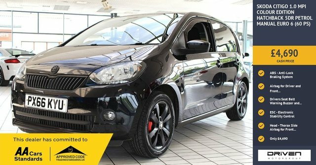 Skoda Citigo 1.0 Mpi Colour Edition Hatchback Black