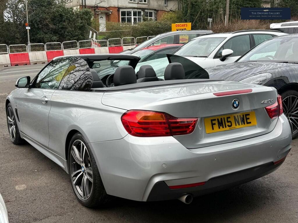 BMW 4 Series Convertible 2.0 420D M Sport Euro 6 Ss Silver #3