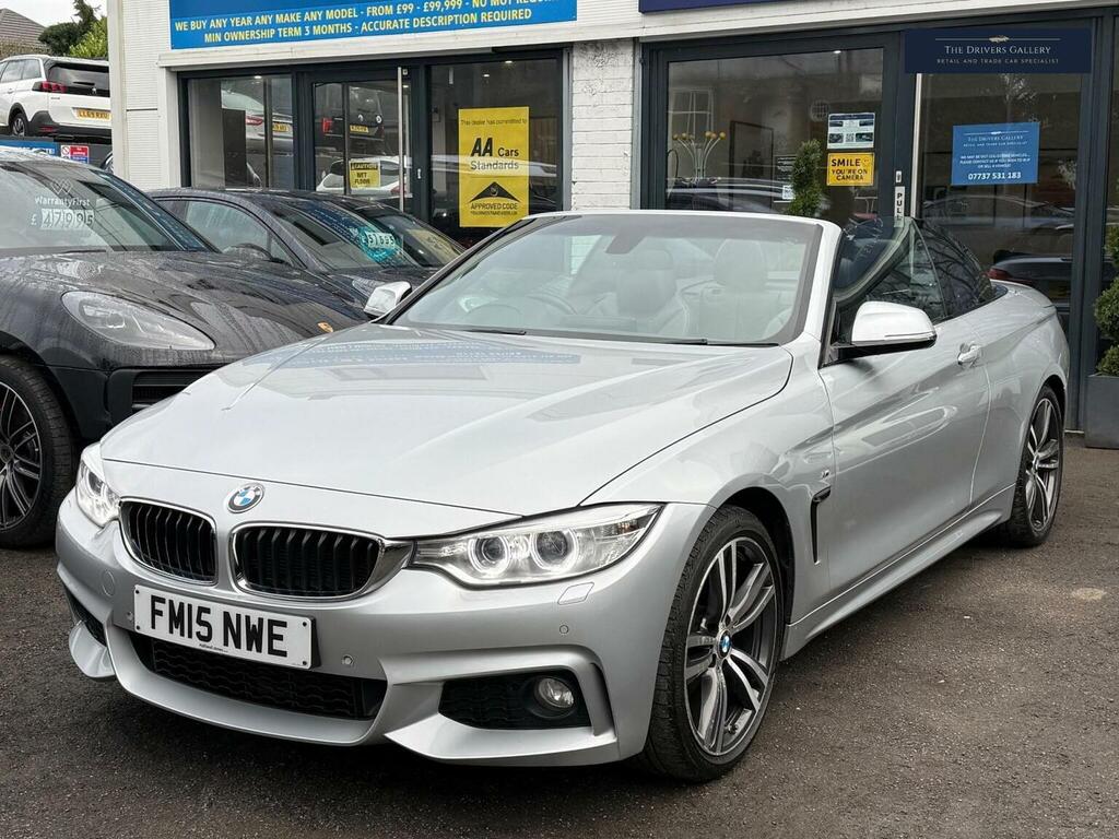 BMW 4 Series Convertible 2.0 420D M Sport Euro 6 Ss Silver #2