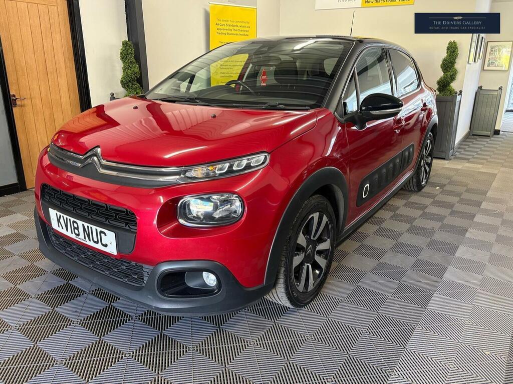 Citroen C3 Hatchback 1.2 Puretech Flair Euro 6 201818 KV18NUC Red #4