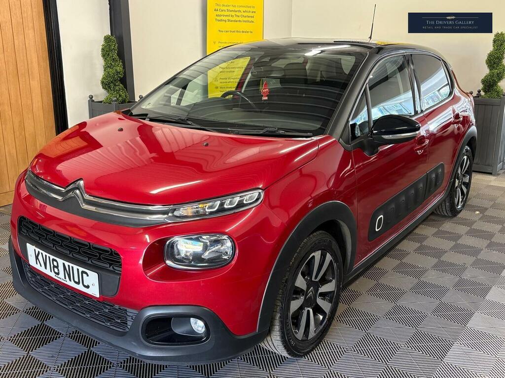 Citroen C3 Hatchback 1.2 Puretech Flair Euro 6 201818 KV18NUC Red #2