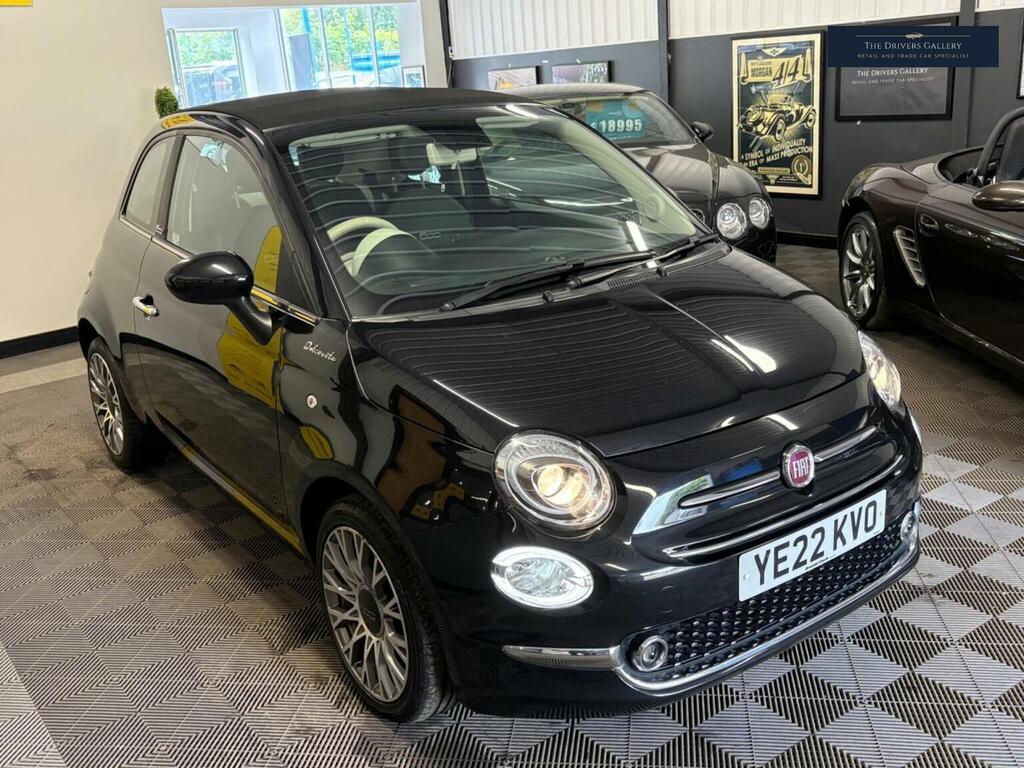 Fiat 500C Convertible 1.0 Mhev Dolcevita Plus Euro 6 Ss 2 YE22KVO Black #6