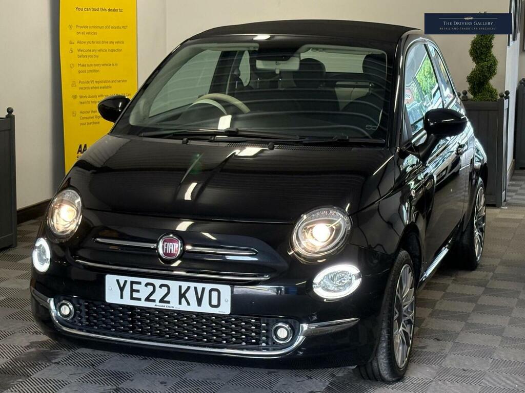 Fiat 500C Convertible 1.0 Mhev Dolcevita Plus Euro 6 Ss 2 YE22KVO Black #4
