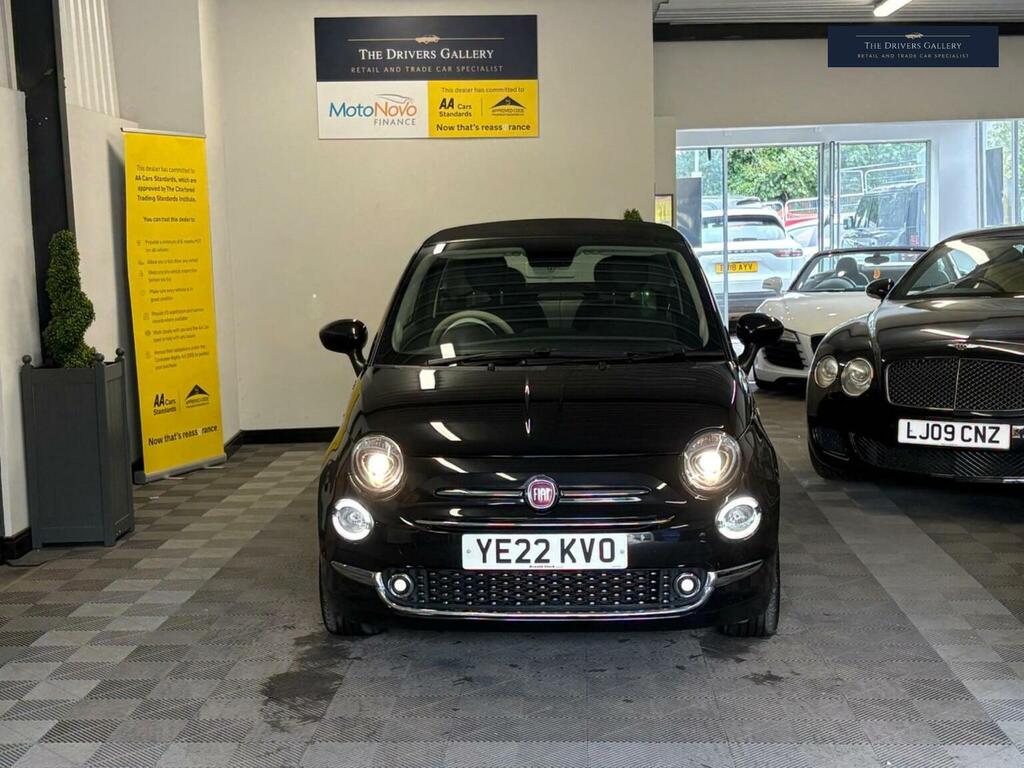 Fiat 500C Convertible 1.0 Mhev Dolcevita Plus Euro 6 Ss 2 YE22KVO Black #3