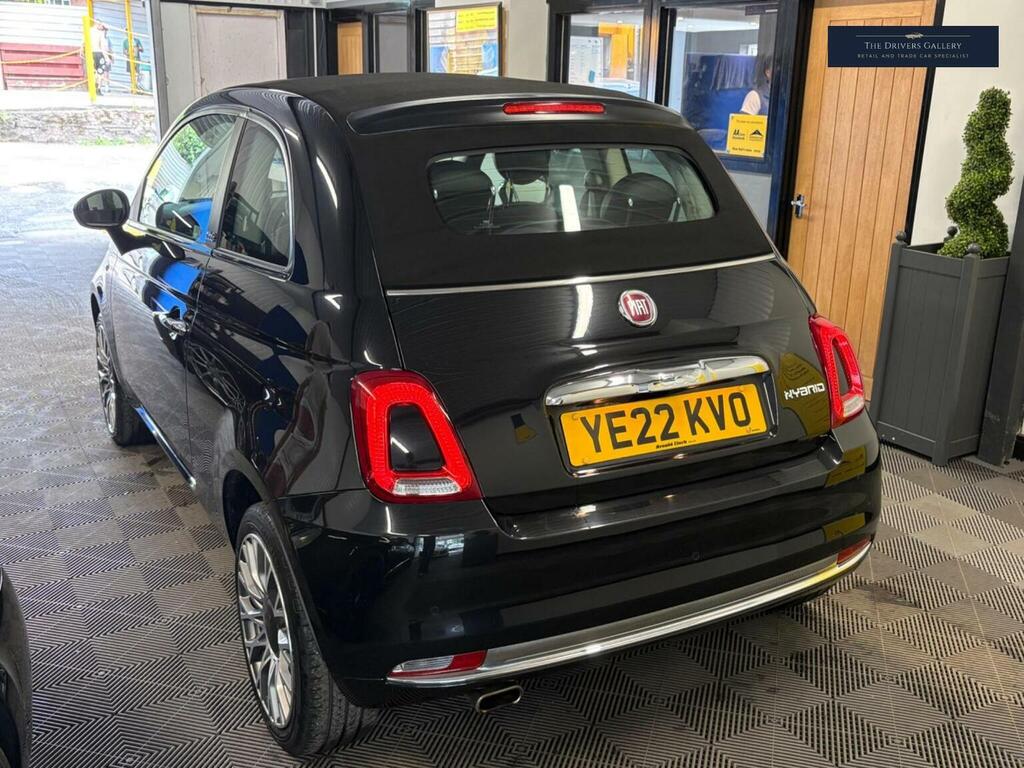Fiat 500C Convertible 1.0 Mhev Dolcevita Plus Euro 6 Ss 2 YE22KVO Black #2
