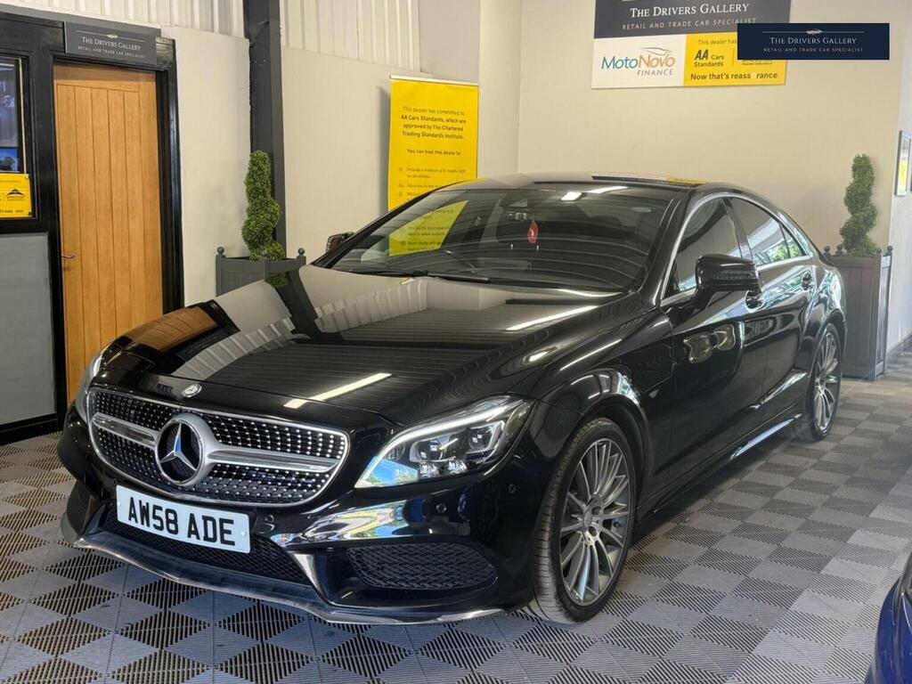Mercedes-Benz CLS Saloon 2.1 Cls220d Amg Line Coupe G-tronic Euro 6 AW58ADE Black #2