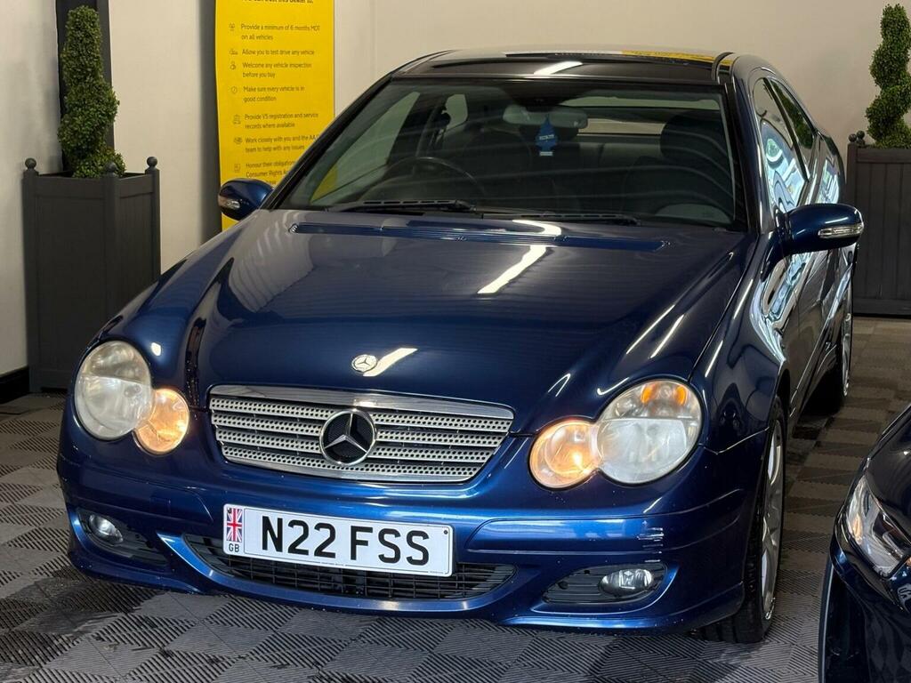 Mercedes-Benz C Class Coupe 1.8 C200 Kompressor Se 200606 Blue #2
