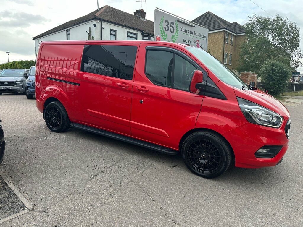 Ford Transit Custom 2.0 320 Ecoblue Limited Crew Van Double Cab Di GH19BXW Red #6