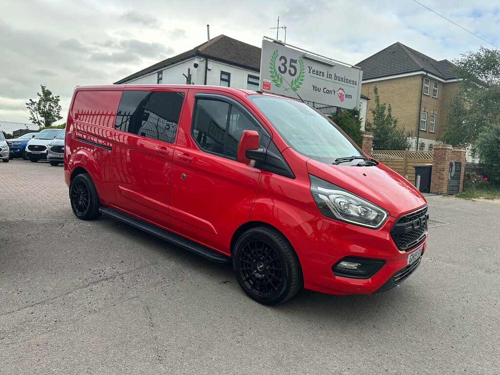 Ford Transit Custom 2.0 320 Ecoblue Limited Crew Van Double Cab Di GH19BXW Red #2