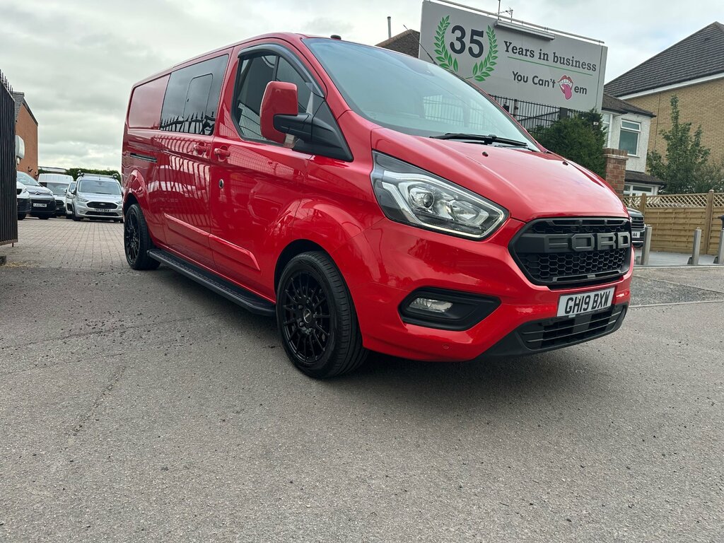Ford Transit Custom 2.0 320 Ecoblue Limited Crew Van Double Cab Di Red