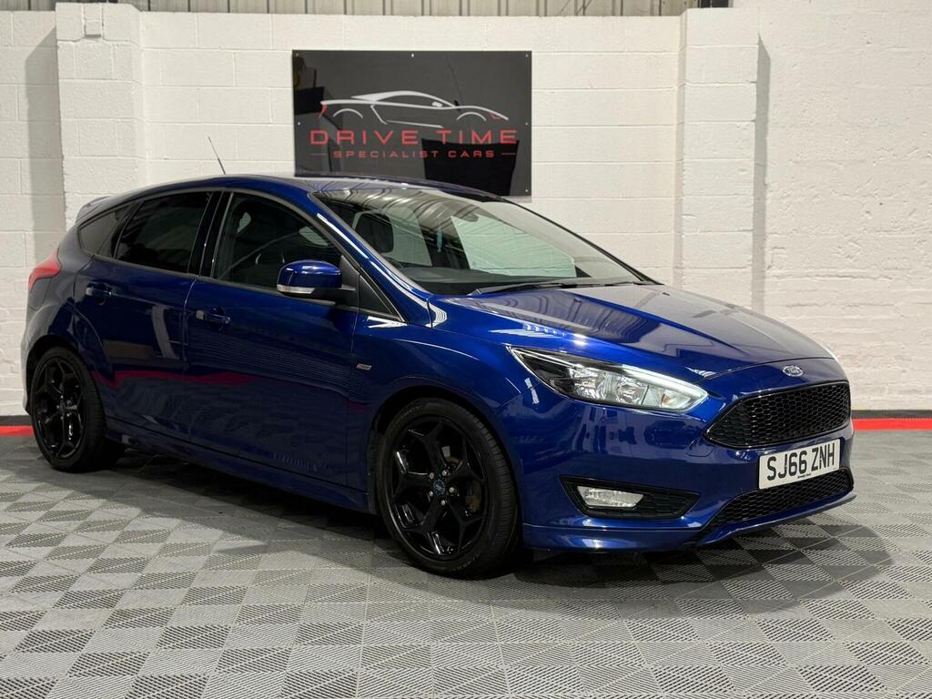 Ford Focus 1.0T Ecoboost St-line Euro 6 Ss SJ66ZNH Blue #2