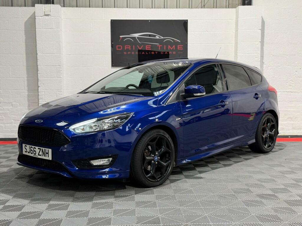 Ford Focus 1.0T Ecoboost St-line Euro 6 Ss SJ66ZNH Blue #4