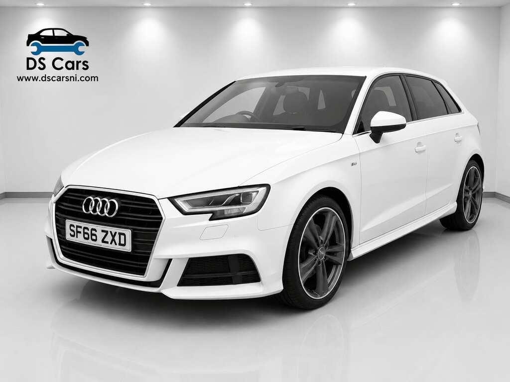 Audi A3 Hatchback SF66ZXD White #3