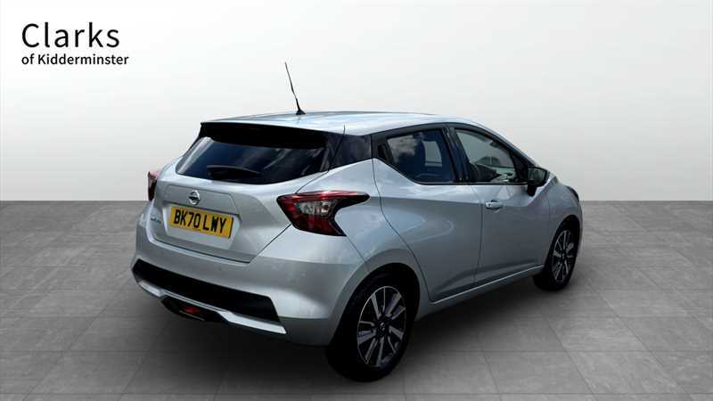 Nissan Micra 1.0 Ig-t Tekna Hatchback Euro 6 BK70LWY Silver #3