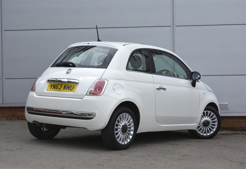 Fiat 500 1.2 Lounge Hatchback Euro 6 Ss White #6