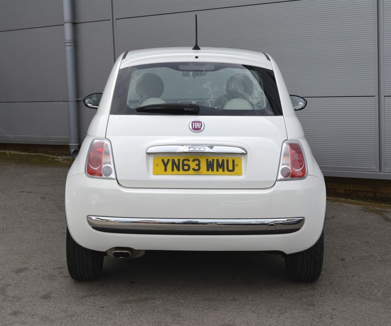 Fiat 500 1.2 Lounge Hatchback Euro 6 Ss White #5