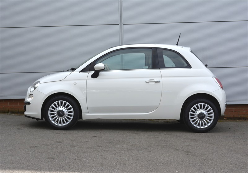 Fiat 500 1.2 Lounge Hatchback Euro 6 Ss White #3