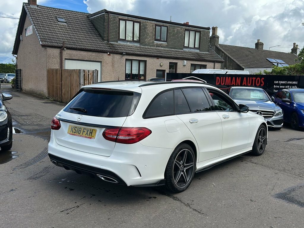 Mercedes-Benz C Class 2.1L Amg Line KS18FXH White #3