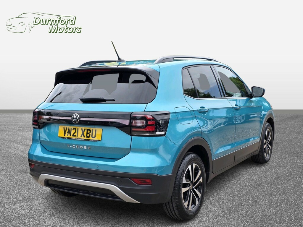 Volkswagen T-Cross Suv 1.0 Tsi United 202121 VN21XBU Blue #4