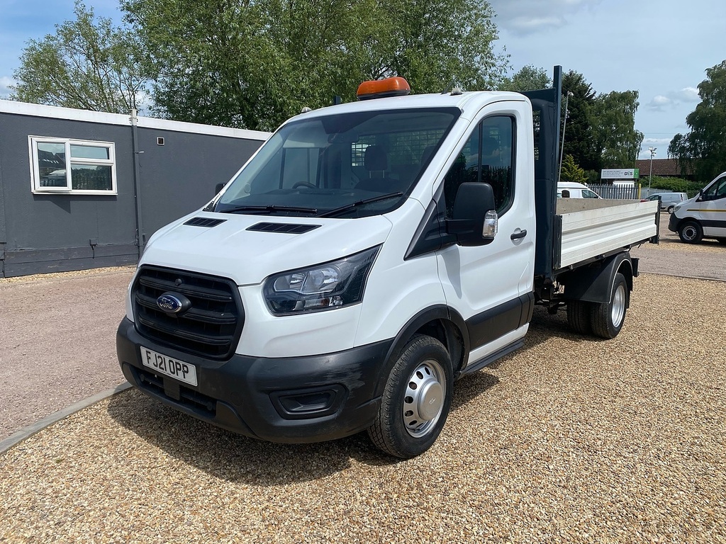 Ford Transit Custom 350 2.0 Ecoblue Leader Mwb Tipper - White FJ21OPP White #3