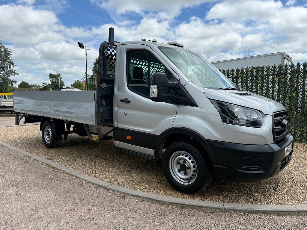 Ford Transit Custom 350 2.0 Ecoblue Leader L4 Xlwb Dropside - Silver Silver