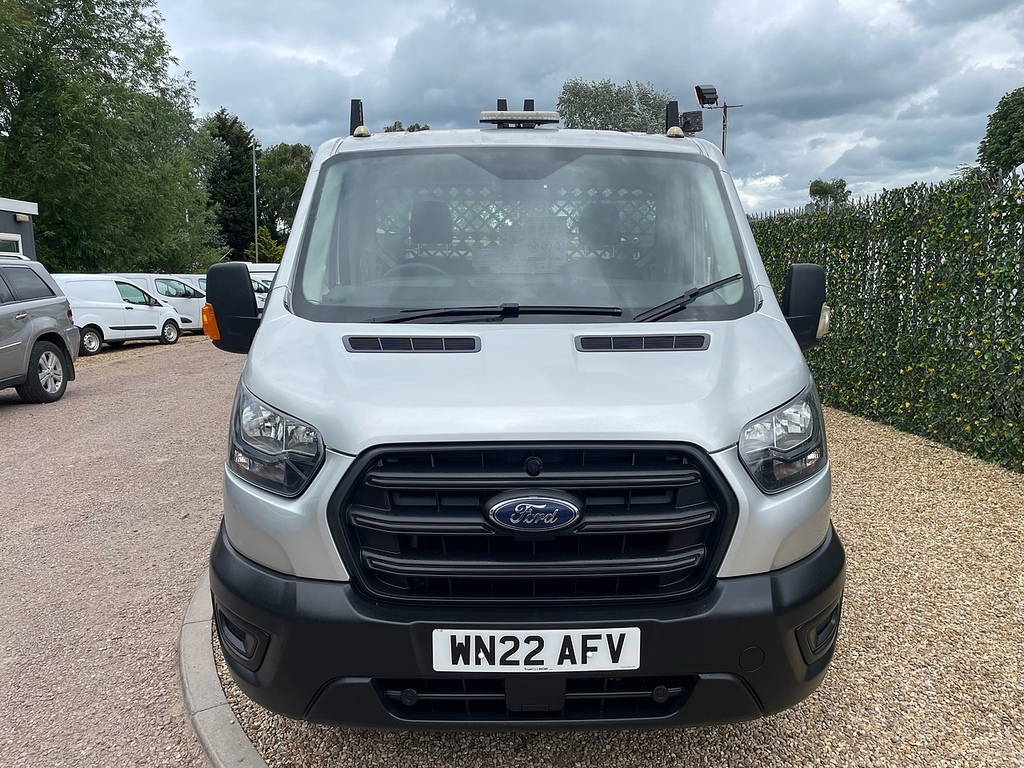 Ford Transit Custom 350 2.0 Ecoblue Leader L4 Xlwb Dropside Tail Lift WN22AFV Silver #2
