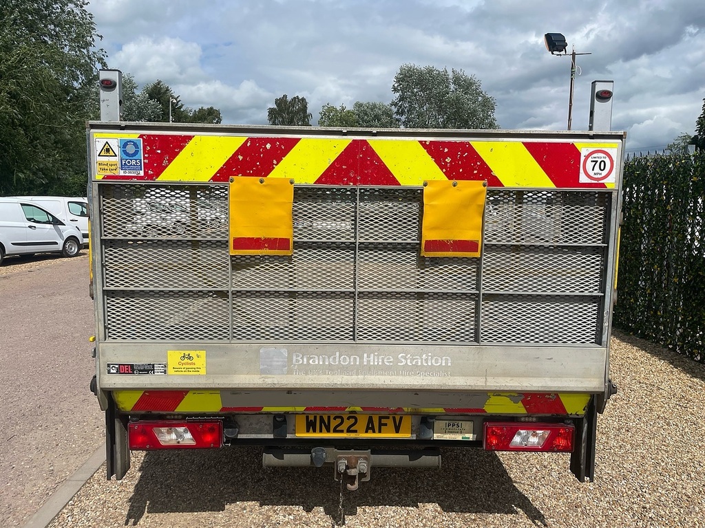 Ford Transit Custom 350 2.0 Ecoblue Leader L4 Xlwb Dropside Tail Lift WN22AFV Silver #5