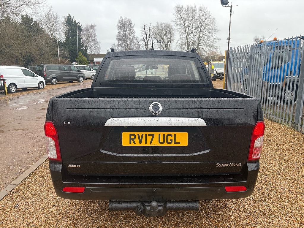 SsangYong Musso D Ex 2.2 4X4 4Wd Double Cab Pick Up Truck Black #6