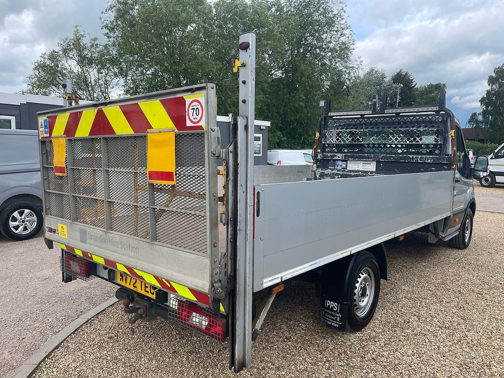 Ford Transit Custom 350 2.0 Ecoblue Leader L4 Xlwb Dropside Tail Lift Silver #6