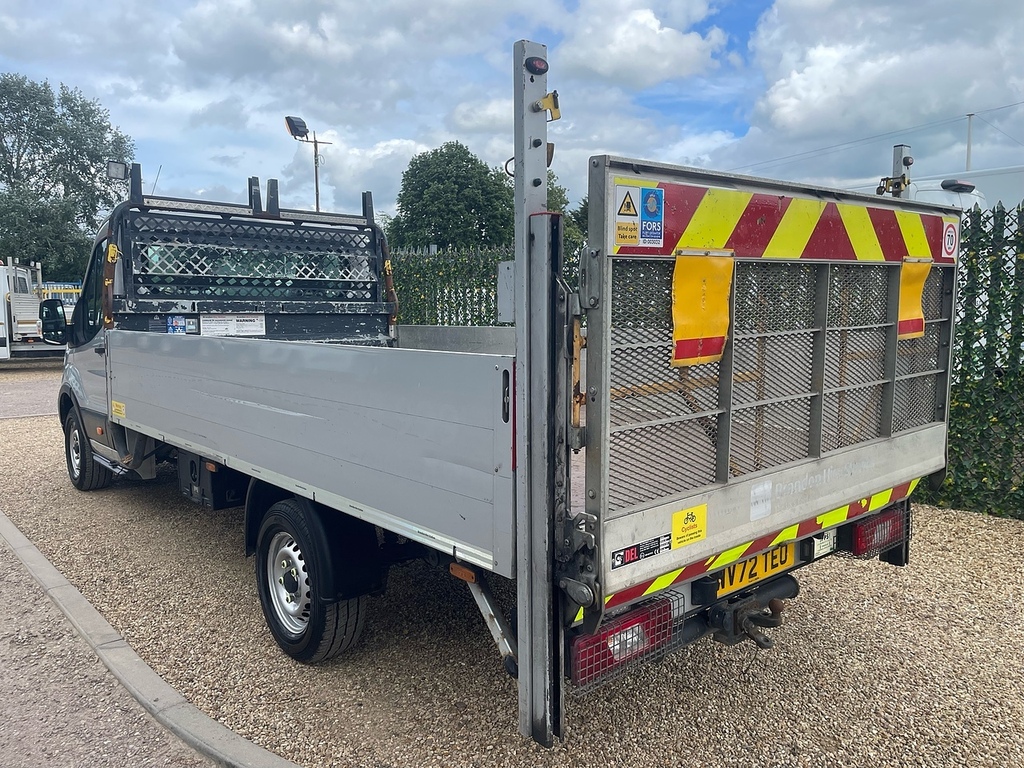 Ford Transit Custom 350 2.0 Ecoblue Leader L4 Xlwb Dropside Tail Lift Silver #4
