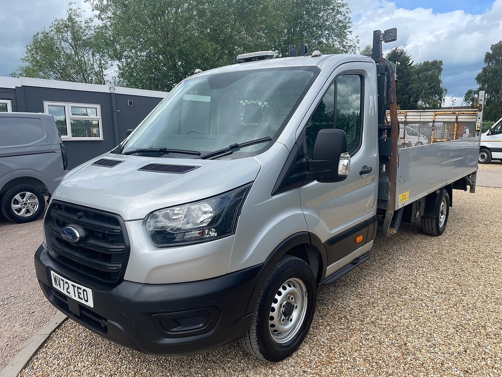 Ford Transit Custom 350 2.0 Ecoblue Leader L4 Xlwb Dropside Tail Lift Silver #3