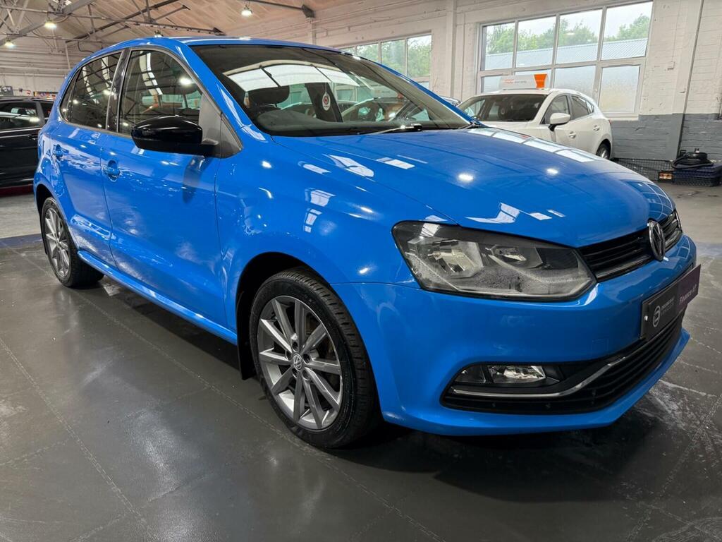 Volkswagen Polo Hatchback 1.2 Tsi Bluemotion Tech Se Design Euro 6 SW65SLZ Blue #2