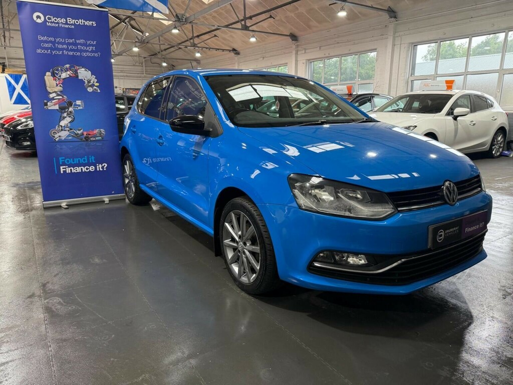 Volkswagen Polo Hatchback 1.2 Tsi Bluemotion Tech Se Design Euro 6 Blue