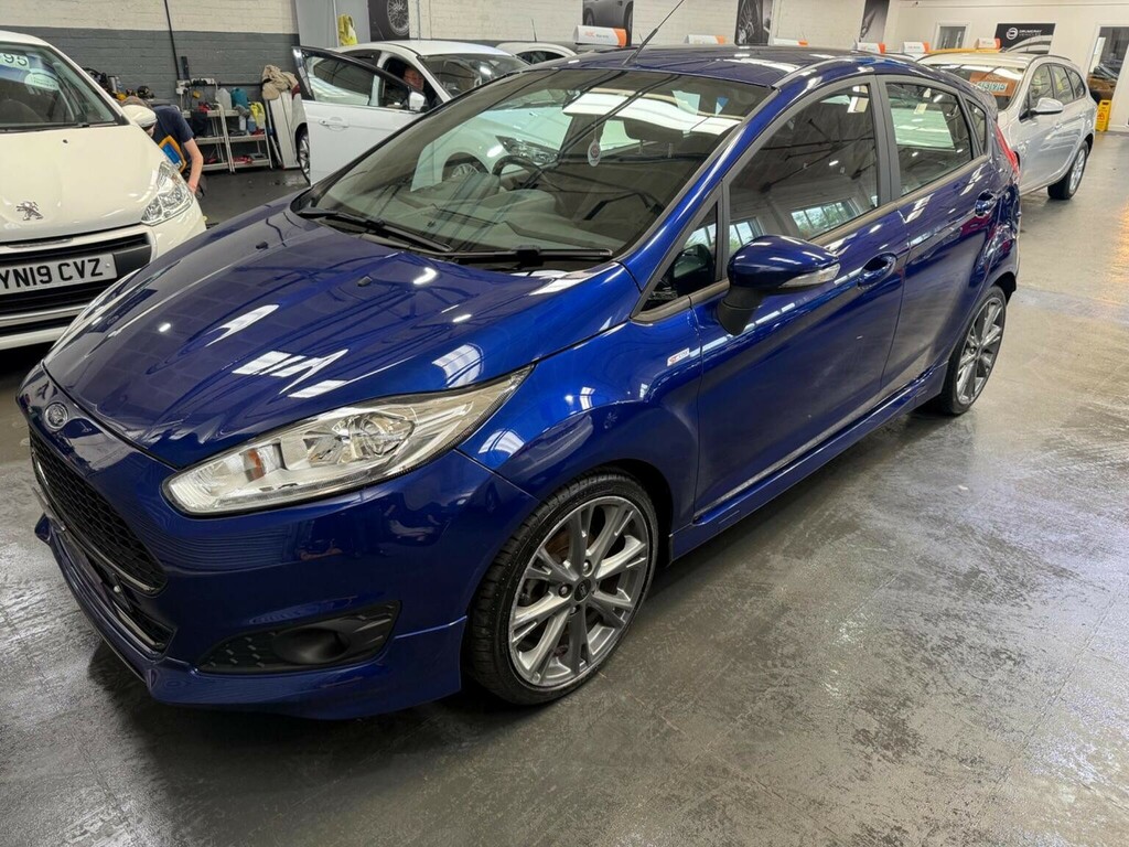 Ford Fiesta Hatchback 1.0T Ecoboost St-line Euro 6 Ss WU66TYG Blue #6
