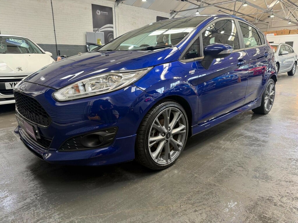 Ford Fiesta Hatchback 1.0T Ecoboost St-line Euro 6 Ss WU66TYG Blue #5