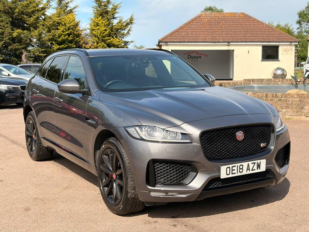 Jaguar F-Pace 3.0 D300 V6 S Awd Euro 6 Ss OE18AZW Grey #3