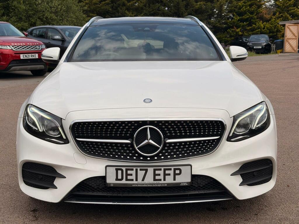 Mercedes-Benz E Class Estate 2.0 E220d Amg Line Premium Plus G-tronic DE17EFP White #2