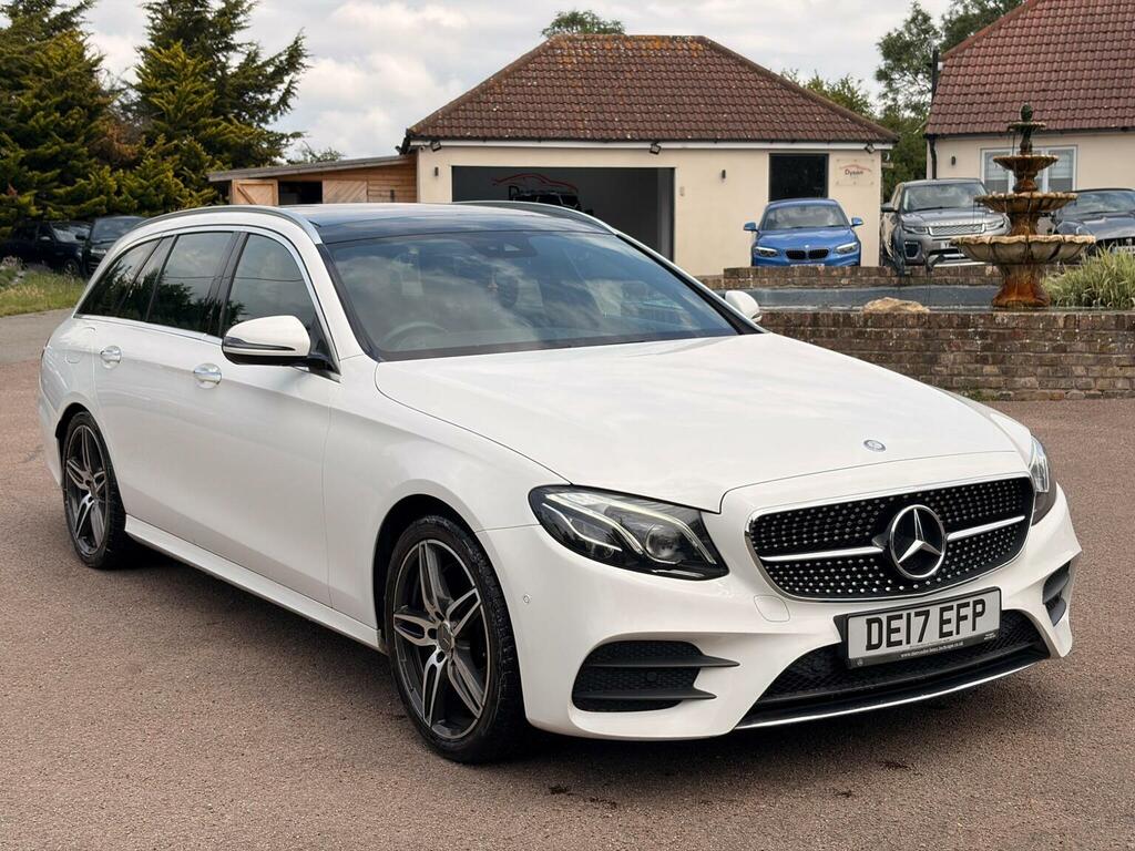 Mercedes-Benz E Class Estate 2.0 E220d Amg Line Premium Plus G-tronic DE17EFP White #3