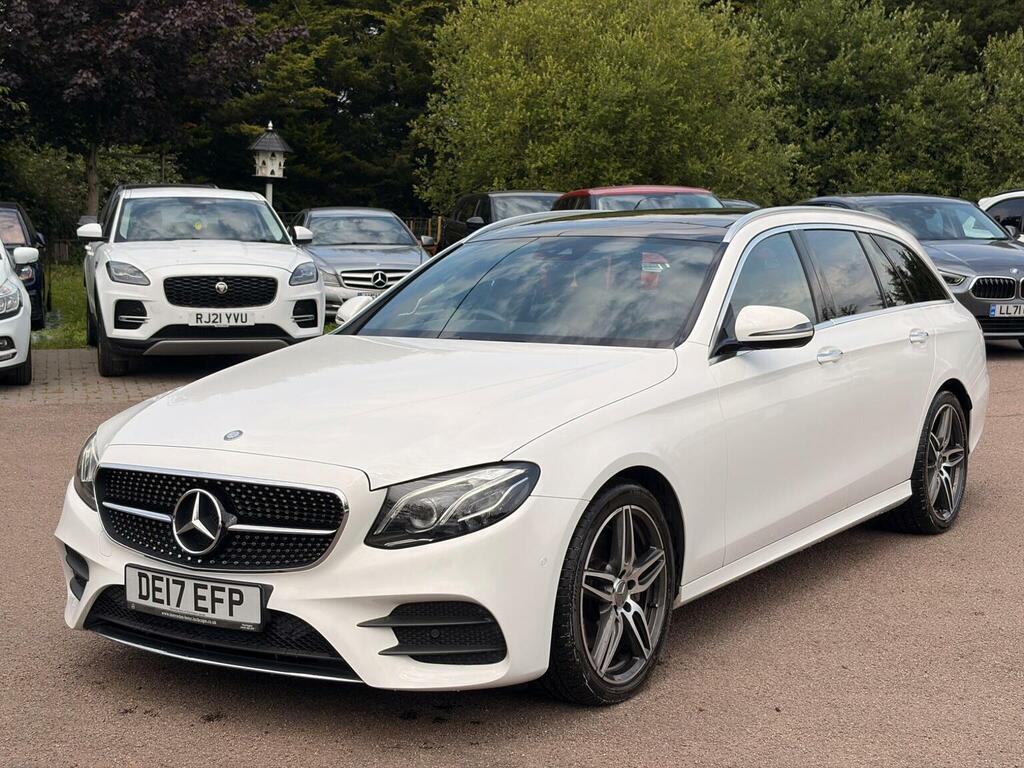 Mercedes-Benz E Class Estate 2.0 E220d Amg Line Premium Plus G-tronic DE17EFP White