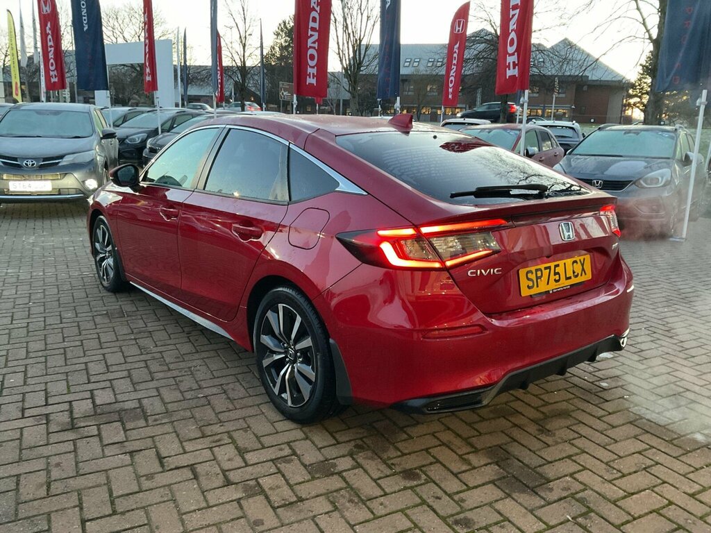 Honda Civic 2.0 Ehev Elegance Cvt Red #2