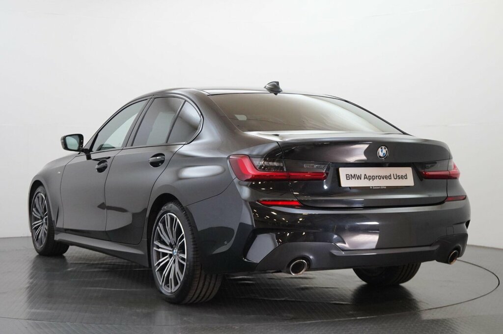 BMW 3 Series 320I M Sport Saloon HX71NKZ Black #3