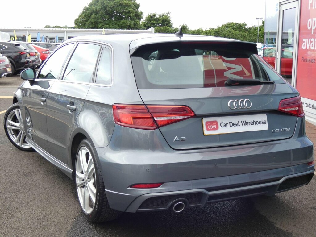 Audi A3 1.0 Tfsi 30 S Line Sportback Euro 6 Ss AJ19WYC Grey #3