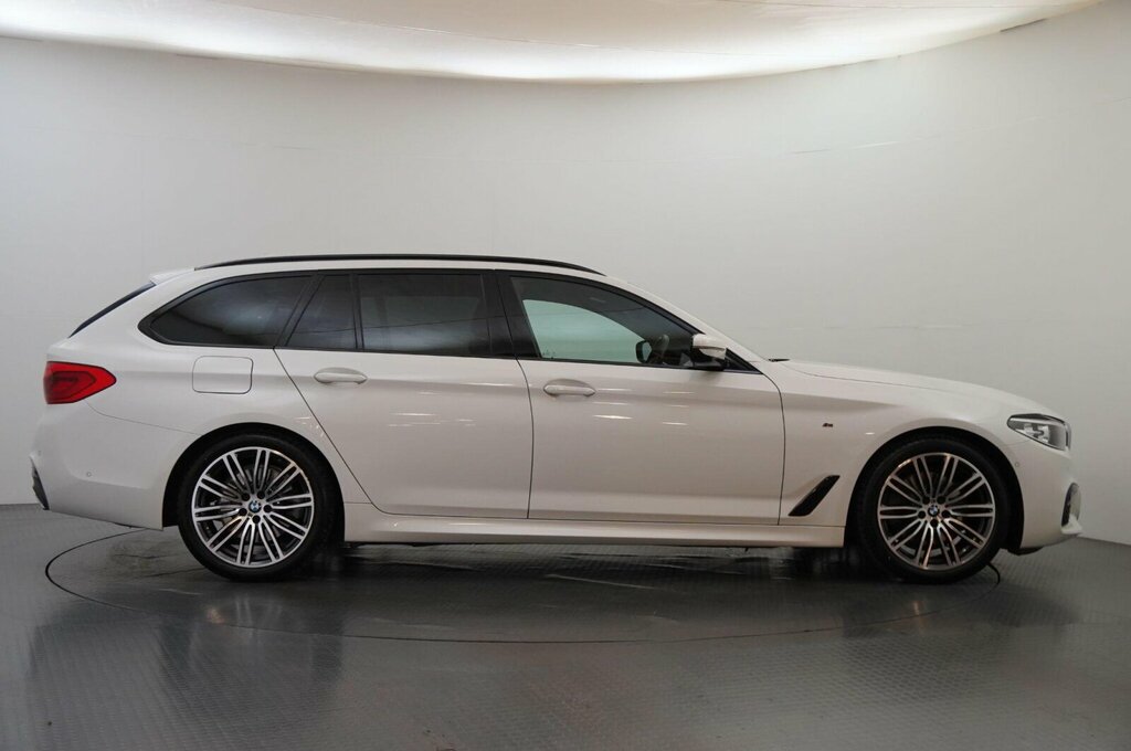 BMW 5 Series 520I M Sport Touring White #6