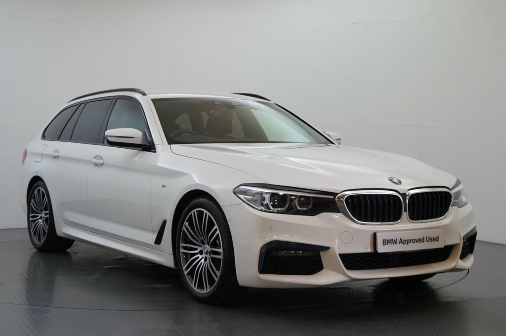 BMW 5 Series 520I M Sport Touring White