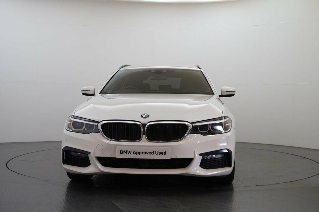 BMW 5 Series 520I M Sport Touring White #2