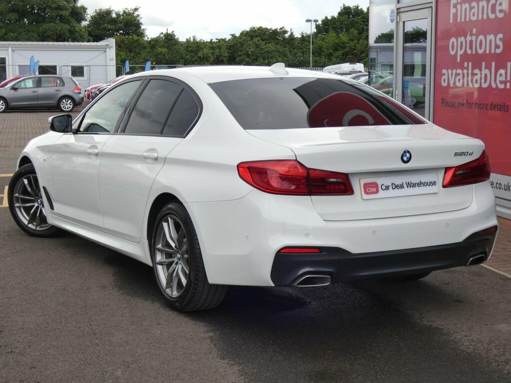 BMW 5 Series 2.0 520D Mht M Sport Euro 6 Ss White #2