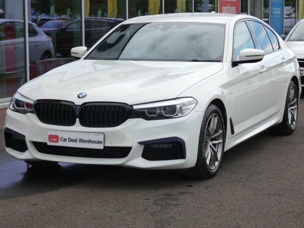 BMW 5 Series 2.0 520D Mht M Sport Euro 6 Ss White #4