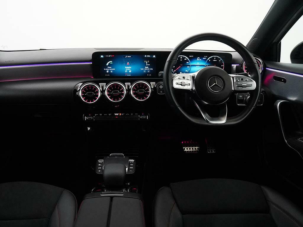 Mercedes-Benz A Class A 200 D Amg Line Premium Plus Night Edition White #5